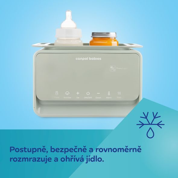 CANPOL BABIES ELEKTRICKÝ DOUBLE OHŘÍVAČ A STERILIZÁTOR KOJENECKÝCH LAHVÍ 7V1 - OHŘÍVAČKY MLÉKA A STRAVY - KRMENÍ
