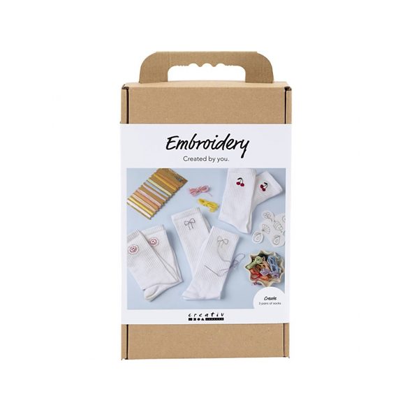CREATIV COMPANY KREATIVNÍ SADA VYŠÍVÁNÍ PONOŽEK - VÝTVARNÉ POMŮCKY A HRAČKY - PRO DĚTI