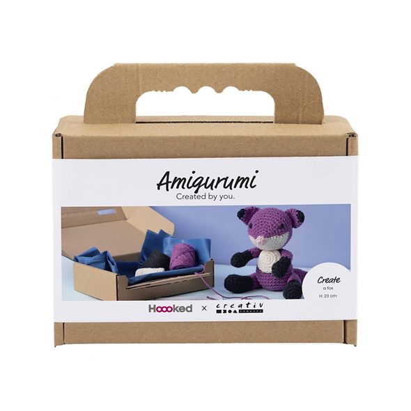 CREATIV COMPANY SADA NA HÁČKOVÁNÍ AMIGURUMI LIŠKA - NAVLÉKÁNÍ - PRO DĚTI