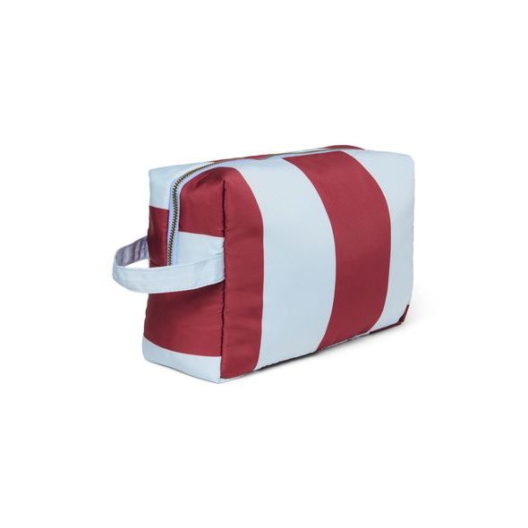 STUDIO NOOS BOLD STRIPE TOILETRY TOALETNÍ TAŠTIČKA BORDEAUX LIGHT BLUE - KOSMETICKÉ TAŠKY - PŘEBALOVÁNÍ