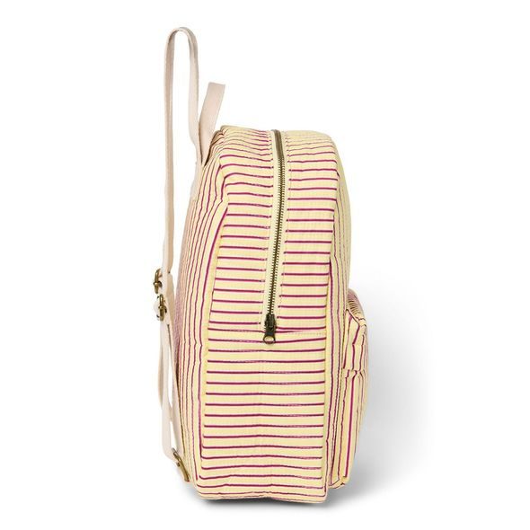 STUDIO NOOS POPLIN MIDI BACKPACK BATŮŽEK PŘEDNÍ KAPSA BUTTER YELLOW STRIPPED - DOPLŇKY - PRO MAMINKY
