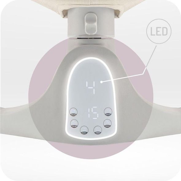 MOMI ELEKTRICKÉ HOUPÁTKO MOMI KENANI BÉŽOVÉ - LEHÁTKA A HOUPADLA - SPINKÁNÍ