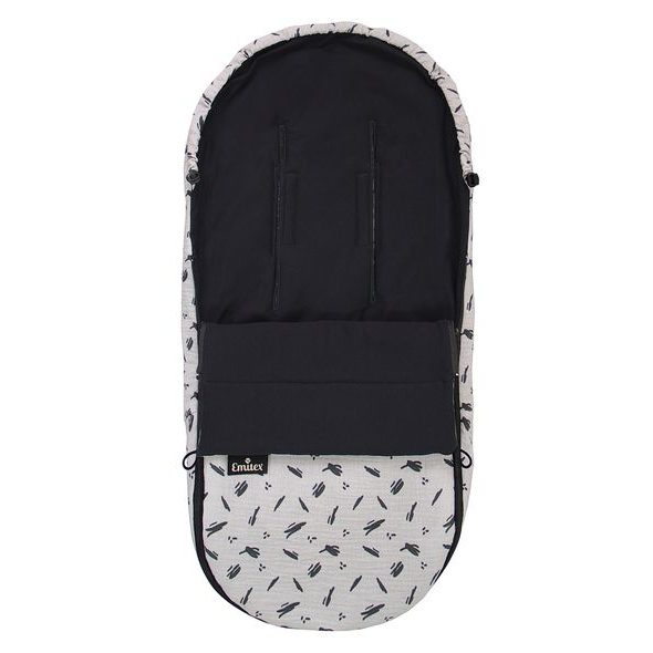 EMITEX NOVOROZENECKÝ FUSAK MUŠELÍN CRAZY NOTES - FUSAKY DO AUTOSEDAČKY - AUTOSEDAČKY A PŘÍSLUŠENSTVÍ