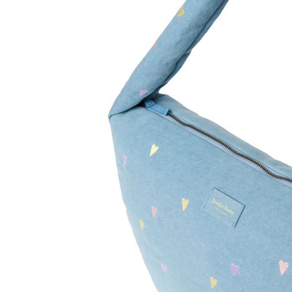 STUDIO NOOS DENIM CROSS BODY BAG | HEARTS LIGHT BLUE HEARTS - DOPLŇKY - PRO MAMINKY