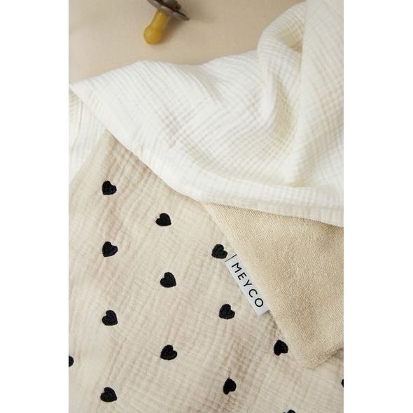 MEYCO MUŠELÍNOVÁ PŘIKRÝVKA SWEET HEART 75X100 - SOFT SAND - DĚTSKÉ DEKY PRO MIMINKA - SPINKÁNÍ