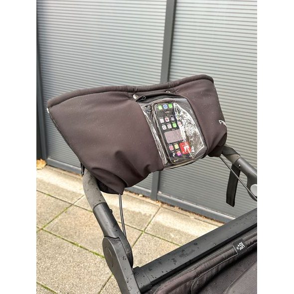 RUKÁVNÍK PINKIE SOFTSHELL BLACK CASE - RUKÁVNÍKY NA KOČÁREK - KOČÁRKY A PŘÍSLUŠENSTVÍ