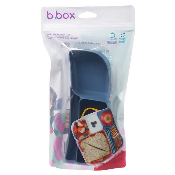B.BOX SILIKONOVÝ BENTO ORGANIZÉR DO VELKÉHO BOXU - MODRÝ - KRABIČKY NA SVAČINU - KRMENÍ