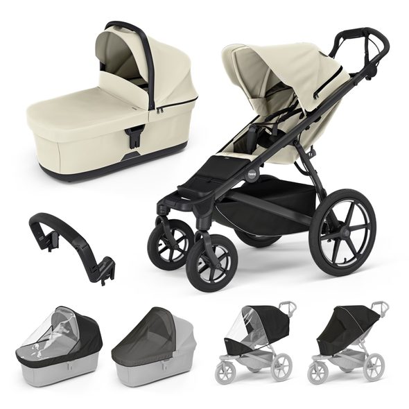THULE DVOJKOMBINACE 7V1 URBAN GLIDE 4-WHEEL + BASSINET + PŘÍSLUŠENSTVÍ 2026 - KOMBINACE S PŘÍSLUŠENSTVÍM - KOČÁRKY A PŘÍSLUŠENSTVÍ
