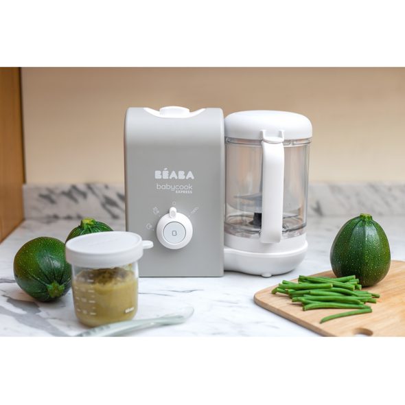 BEABA PARNÍ VAŘIČ + MIXÉR BABYCOOK EXPRESS VELVET GREY - KUCHYŇSKÉ PŘÍSTROJE - KRMENÍ