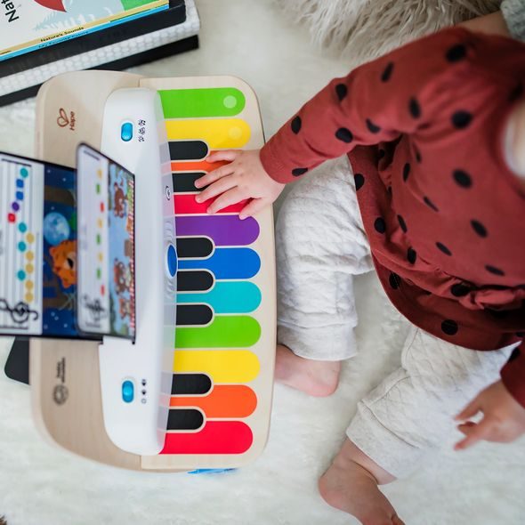 BABY EINSTEIN HRAČKA DŘEVĚNÁ HUDEBNÍ PIANO TOGETHER IN TUNE PIANO CONNECTED MAGIC TOUCH HAPE 12M+ - HUDEBNÍ - PRO DĚTI