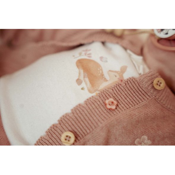 LITTLE DUTCH KARDIGAN PLETENÝ FAIRY PINK VEL. 68 - KABÁTKY, MIKINKY - PRO DĚTI