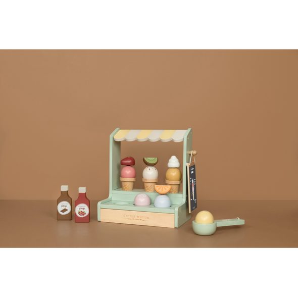 LITTLE DUTCH ZMRZLINOVÝ STÁNEK DŘEVĚNÝ - DŘEVĚNÉ HRAČKY - PRO DĚTI