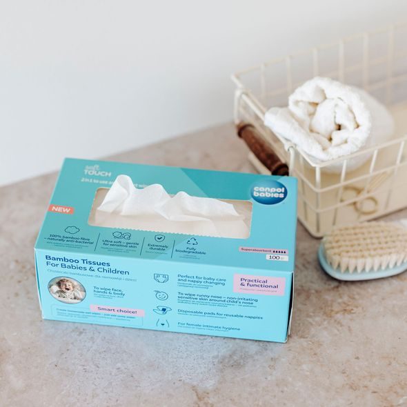 CANPOL BABIES BAMBUSOVÉ UBROUSKY 2V1 100KS - VLHČENÉ UBROUSKY - PŘEBALOVÁNÍ