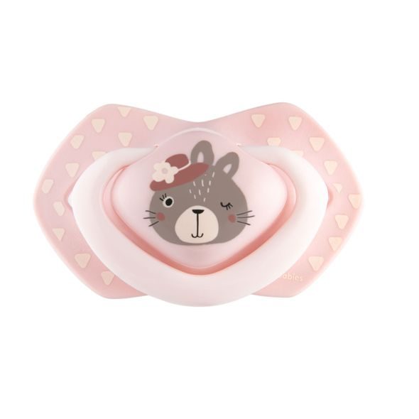 CANPOL BABIES SET SYMETRICKÝCH SILIKONOVÝCH DUDLÍKŮ 0-6M BONJOUR PARIS RŮŽOVÝ - ŠIDÍTKA A DOPLŇKY - KRMENÍ