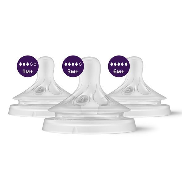 PHILIPS AVENT SAVIČKA NATURAL RESPONSE MIX 1M+,3M+,6M+, 3 KS - KOJENECKÉ LAHVE - KRMENÍ