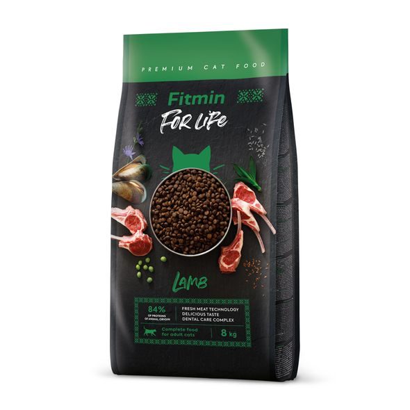 FITMIN FOR LIFE LAMB KRMIVO PRO KOČKY HMOTNOST: 8 KG - GRANULE PRO KOČKY - CHOVATELSKÉ POTŘEBY MALVÍKZOO