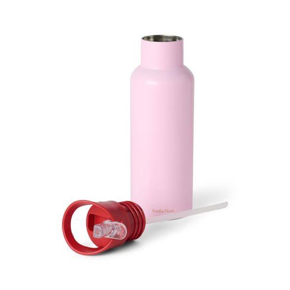 STUDIO NOOS NEREZOVÁ LÁHEV NA NÁPOJ MEDIUM 500ML L JEMNÁ RŮŽOVÁ - TERMOOBALY A TERMOSKY - KRMENÍ