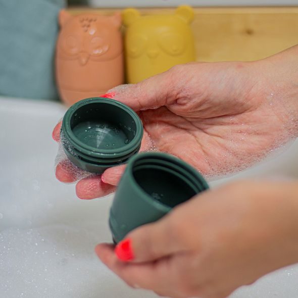 PETITE&MARS HRAČKY SILIKONOVÉ DO VANY AMIGOS 4 KS 6M+ - HRAČKY DO VANY - PRO DĚTI