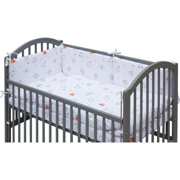 SCARLETT DĚTSKÁ POSTÝLKA S KOMPLETNÍ VÝBAVOU SCARLETT 120 X 60 CM ŠEDÁ - LABRA - DŘEVĚNÉ POSTÝLKY - SPINKÁNÍ