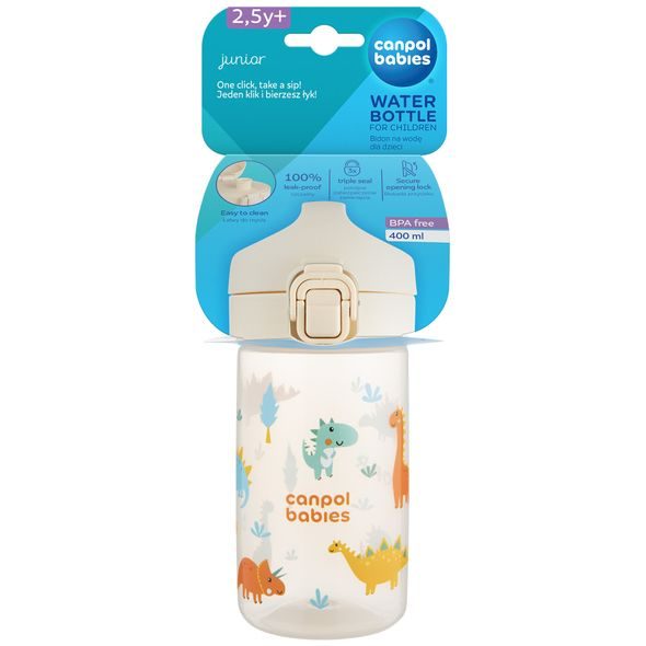 CANPOL BABIES LAHEV PRO DĚTI JUNIOR 400ML BÉŽOVÁ - SPORTOVNÍ LAHVE - KRMENÍ