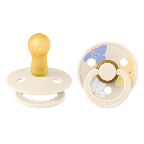 BIBS STUDIO COLOUR MORNING BLOOM DUDLÍKY Z PŘÍRODNÍHO KAUČUKU 2KS VEL. 2 - ŠIDÍTKA A DOPLŇKY - KRMENÍ