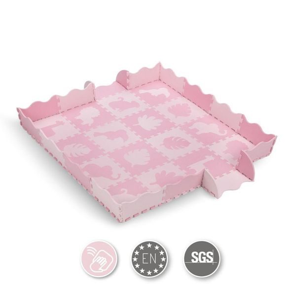 MOMI HRACÍ PODLOŽKA PĚNOVÉ PUZZLE MOMI ZAWI RŮŽOVÁ - HRACÍ PODLOŽKY NA ZEM - SPINKÁNÍ