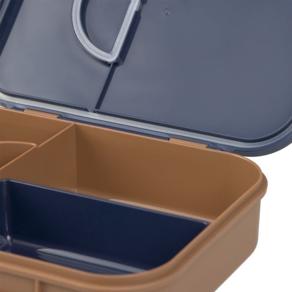 LÄSSIG KIDS LUNCHBOX BENTO LITTLE GANG SMILE NAVY - KRABIČKY NA SVAČINU - KRMENÍ