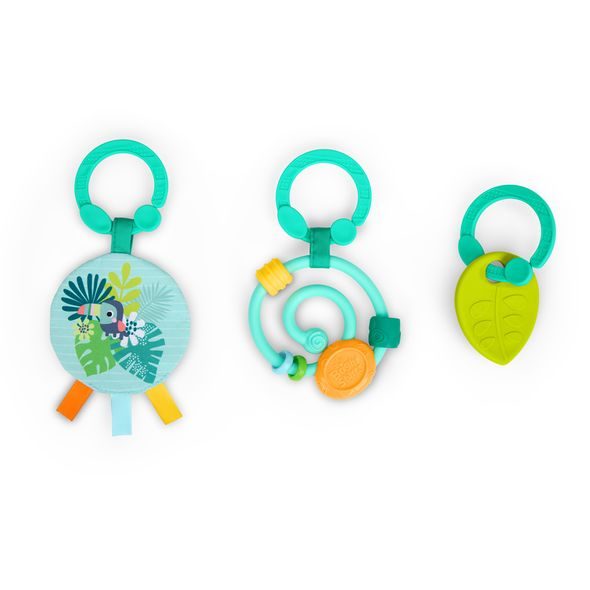 BRIGHT STARTS DEKA NA HRANÍ PRO ROZVOJ MOTORIKY A SMYSLŮ TROPICAL TREETOP™, 0M+ - HRACÍ DEKY - PRO DĚTI