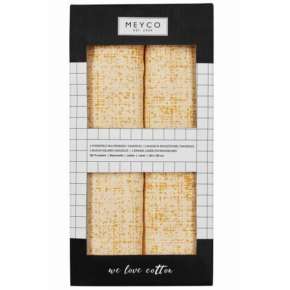 MEYCO PLENY 2-BALENÍ FINE LINES OCHRE/YELLOW - ZAVINOVACÍ PLENY / OSUŠKY VELKÉ - PŘEBALOVÁNÍ