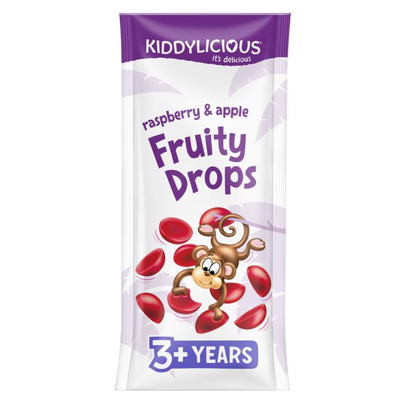 KIDDYLICIOUS OVOCNÉ ŽELÉ BONBÓNKY FRUITY DROPS - TYČINKY/SUŠENKY - KRMENÍ