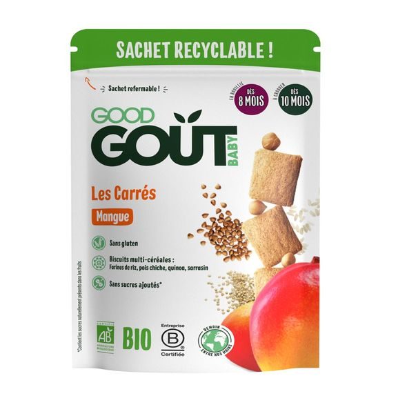 GOOD GOUT BIO MANGOVÉ POLŠTÁŘKY 50 G - TYČINKY/SUŠENKY - KRMENÍ