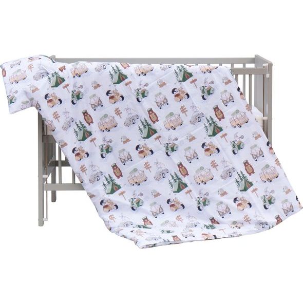 SCARLETT SOUPRAVA DO POSTÝLKY 2-DÍLNÁ FANY BÉŽOVÁ 135X100CM - POVLEČENÍ DO POSTÝLKY - SPINKÁNÍ