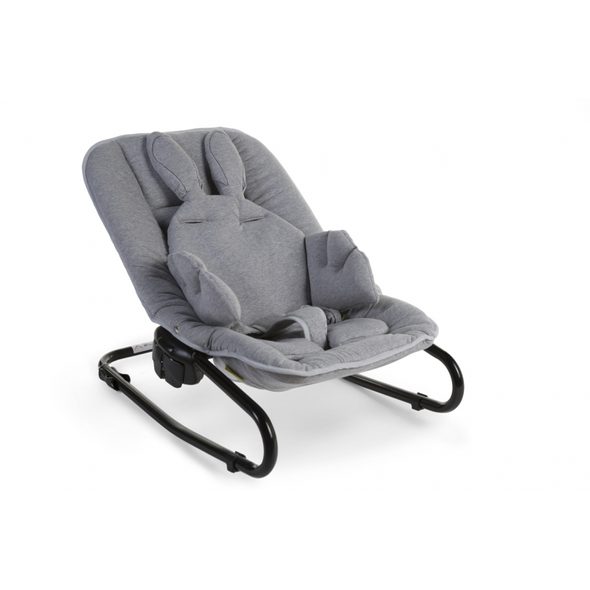 CHILDHOME SEDACÍ PODLOŽKA DO DĚTSKÉ ŽIDLIČKY RABBIT JERSEY GREY - DOPLŇKY K ŽIDLIČKÁM - KRMENÍ