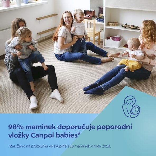CANPOL BABIES VYSOCE ABSORPČNÍ TVAROVANÉ VLOŽKY PO PORODU NOČNÍ 10 KS - PRSNÍ VLOŽKY - PRO MAMINKY
