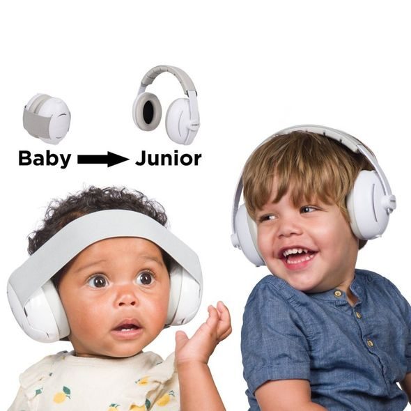 DOOKY CHRÁNIČE SLUCHU 2V1 BABY & JUNIOR 0-12R WHITE - BEZPEČNOST DĚTÍ V DOMÁCNOSTI - KOUPÁNÍ A ZDRAVÍ