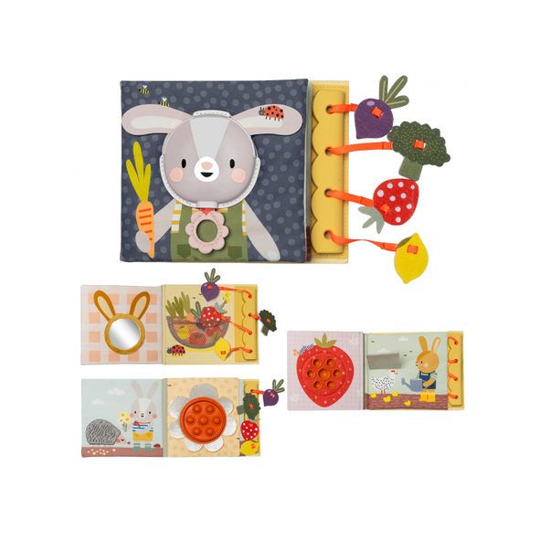 TAF TOYS KNÍŽKA S AKTIVITAMI GARDEN MY 1ST BUSY BOOK - KNÍŽKY PRO NEJMENŠÍ - PRO DĚTI