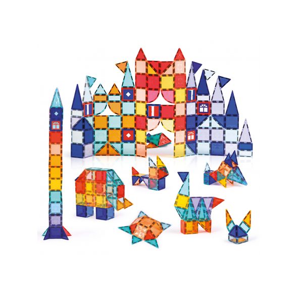 LUDI MAGNETICKÁ STAVEBNICE XXL 100 KS - STAVEBNICE A PUZZLE - PRO DĚTI