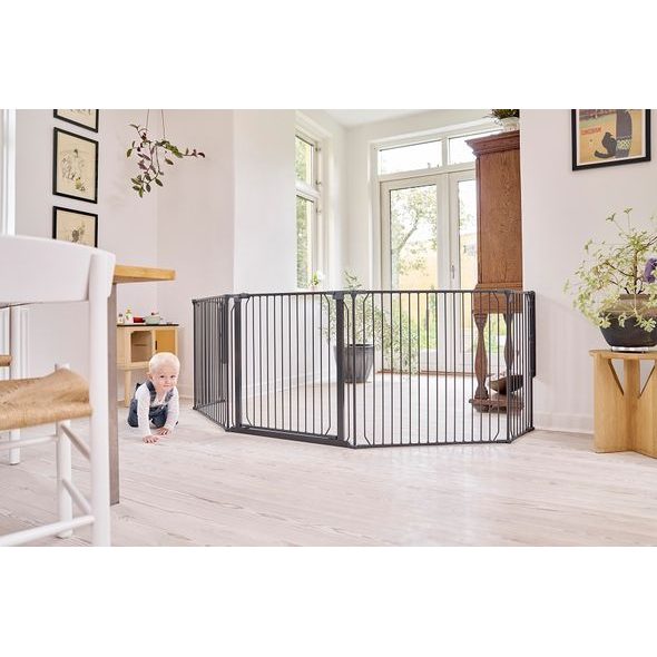 BABY DAN UNIVERZÁLNÍ PROSTOROVÁ ZÁBRANA BABYDAN COMBIFIT XL, ČERNÁ - OHRÁDKY - KOUPÁNÍ A ZDRAVÍ