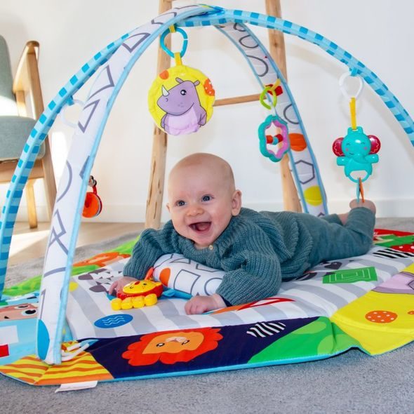 BO JUNGLE HRACÍ DEKA TROPICAL DISCOVERY MUSIC & LIGHT & BALLS - HRACÍ DEKY - PRO DĚTI