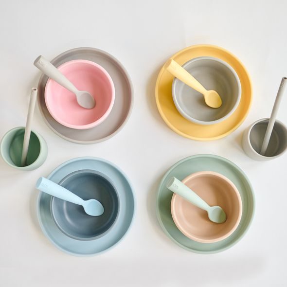 MINIKOIOI MISKA SILIKONOVÁ BASIC - AQUA GREEN - MISKY, TALÍŘKY A PODLOŽKY - KRMENÍ