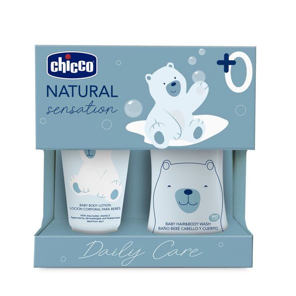 CHICCO SET DÁRKOVÝ KOSMETICKÝ NATURAL SENSATION - DAILY CARE 0M+ - ŠAMPONY A KOSMETIKA - KOUPÁNÍ A ZDRAVÍ