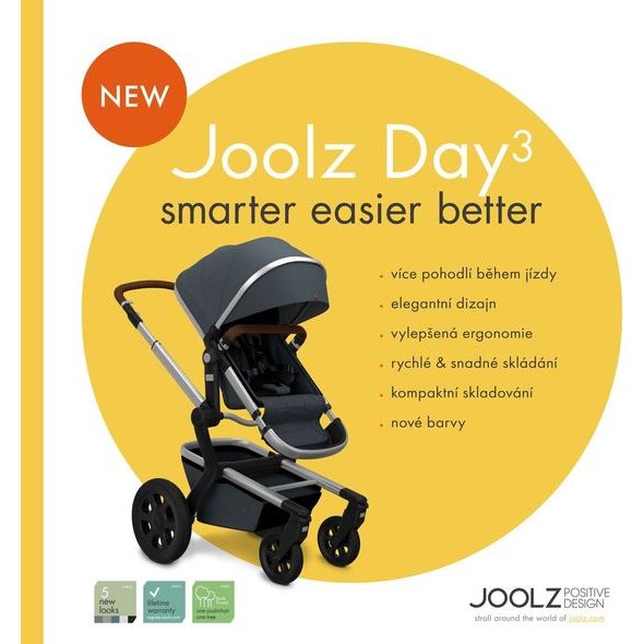 JOOLZ DAY³ KOMPLETNÍ SET AKČNÍ CENA + LETNÍ SEDÁTKO + STÍNÍTKO ZDARMA - DVOJKOMBINACE - KOČÁRKY A PŘÍSLUŠENSTVÍ