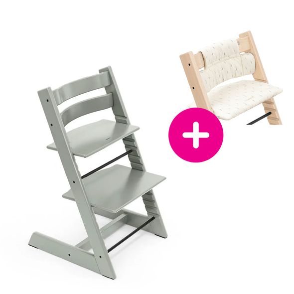 STOKKE® TRIPP TRAPP® + POLŠTÁŘEK ZDARMA - JÍDELNÍ ŽIDLIČKY DŘEVĚNÉ - KRMENÍ
