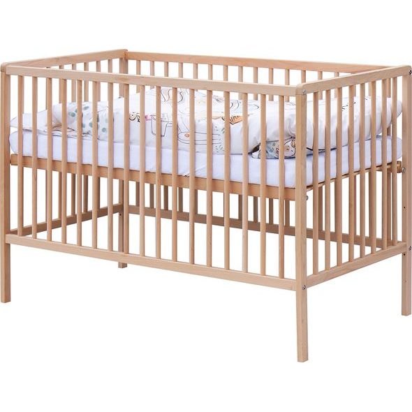 SCARLETT DĚTSKÁ POSTÝLKA S KOMPLETNÍ VÝBAVOU SCARLETT 120 X 60 CM - SUBRA - DŘEVĚNÉ POSTÝLKY - SPINKÁNÍ