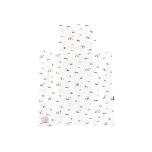 TRÄUMELAND POVLEČENÍ DO KOLÉBKY 80/80 + 35/40 LITTLE FARM GRÜN - POVLEČENÍ DO POSTÝLKY - SPINKÁNÍ