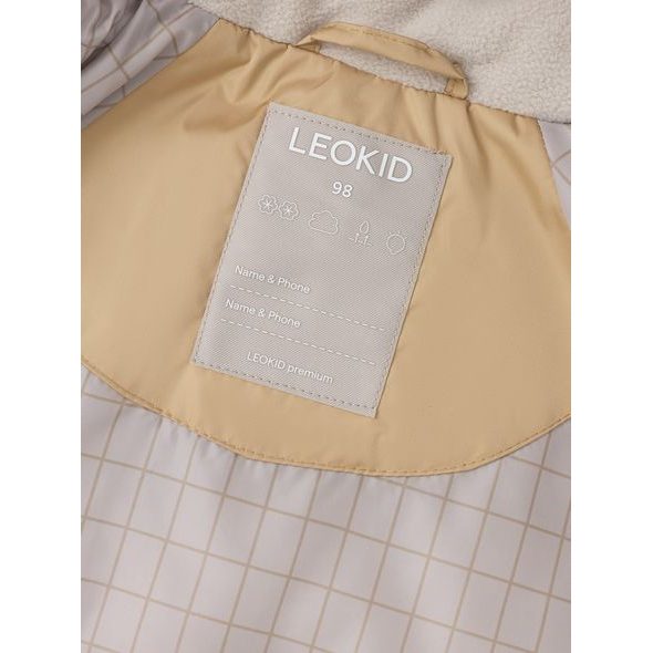 LEOKID ZIMNÍ PROŠÍVANÁ BUNDA LENI LARK BEIGE VEL. 92 - BUNDY - PRO DĚTI