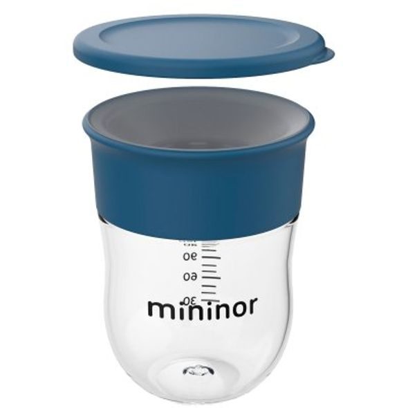 MININOR TRÉNINKOVÝ HRNEČEK 220 ML BLUE WHALE - DĚTSKÉ HRNEČKY - KRMENÍ
