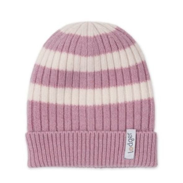 LODGER ČEPICE STRIPE MERINO MAUVE 1 - 2 ROKY - ČEPIČKY A KLOBOUČKY - PRO DĚTI