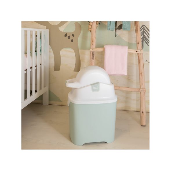 DIAPERCHAMP KOŠ NA PLENY ONE LIGHT GREEN - KOŠE NA PLENY A NÁPLNĚ - PŘEBALOVÁNÍ