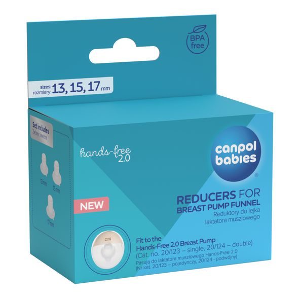 CANPOL BABIES NÁHRADNÍ SILIKONOVÉ VLOŽKY 13/15/17MM K ODSÁVAČCE MATEŘSKÉHO MLÉKA HANDS-FREE 2.0 - NÁHRADNÍ DÍLY K ODSÁVAČKÁM - KRMENÍ